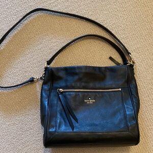 Kate Spade Black Large Crossbody Leather Bag